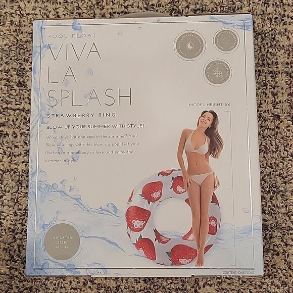 Pool Float, strawberry ring - Picture 2 of 5